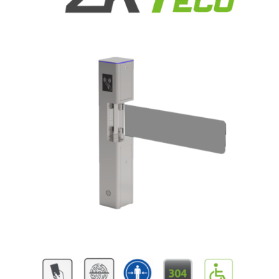 ZKTECO SBT2000S – Puerta de Cortesía Bidireccional de Alto Flujo / Carril de 90 cm / Alimentación AC 110V / Acero Inoxidable / Fácil Integración con Controles de Acceso Facial, Palma, Lector de QR, Proximidad y botones.