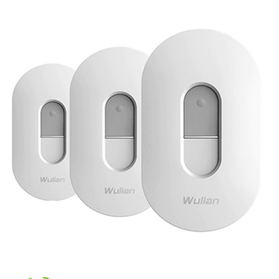 WULIAN DOORBELLBUT- Botón de timbre para puerta conexión Zigbee/ Funciona como botón de emergencia, timbre, puede asignarse para creación y control de escena en Aplicación desde smartphone