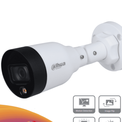 DAHUA IPC-HFW1439S1-LED-S4 – Camara IP Bullet de 4 Megapixeles/ Full Color/ H.265+/ Lente de 2.8mm/ 95 Grados de Apertura/ 15 Metros de Iluminación con Luz Visible/ WDR de 120 dB/  #LoNuevo