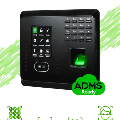 ZKTECO MB360ID – Control de Acceso y Asistencia / 1500 Rostros / 2000 Huellas / 2000 Tarjetas / 100000 Eventos / TCPIP