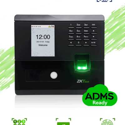 ZKTECO MB10VL- Control de Asistencia y Acceso simple / 500 huellas / 100 rostros Luz Visible / 50000 eventos / TCPIP