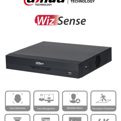 DAHUA NVR2116HS-I – NVR de 8 Megapixeles/ 4k/ 16 Canales IP/ WizSense/ Rendimiento de 200 Mbps/ Smart H.265+/ 1 Ch de Reconocimiento Facial o 2 Canales de Protección Perimetral o 4 Canales de SMD/ 1 Puerto SATA 8 TB/ HDMI&VGA/ Soporta Camaras Onvif