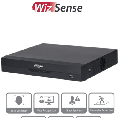 DAHUA NVR2104HS-P-I2 – NVR DE 8 Megapixeles/ 4k/ 4 Canales IP/ WizSense/ 4 Puertos Poe/ H265+/ Rendimiento de 80 Mbps/ HDMI y VGA/ 1 Ch de Reconocimiento Facial/ Protección Perimetral/ SMD Plus/ 1 Bahía de Disco Duro de 10 TB/