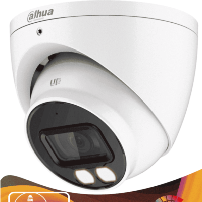 DAHUA HAC-HDW1239TN-IL-A – Camara Domo de 2 Megapixeles/ Iluminador Dual Inteligente + Full Color/ Lente de 2.8 mm/ 107 Grados de Apertura/ Microfono Integrado/ 40 Metros de Iluminación IR y Visible/ WDR Real de 130 dB/ IP67/