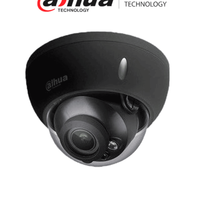 DAHUA IPC-HDBW3441R-ZS (BLACK) – Cámara Domo IP de 4 Megapíxeles/ WizSense/ Lente Motorizado de 2.7-13.5mm/ H.265+/ IR de 40 Mts/ WDR Real/ Ranura para MicroSD/ IP67/ IK10/ PoE/