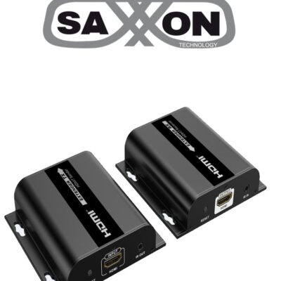 SAXXON LKV38340- Kit extensor HDMI sobre IP/ Resolucion 1080p/ Cat 5e/ 6/ hasta 120 metros/ Hasta 253 receptores/ Delay de 70ms/ HdBIT/ Transmisor de IR/ Plug and play