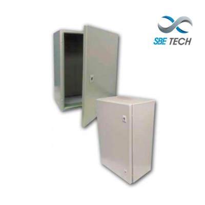 SBETECH SBE-403020 –  GABINETE METALICO / ALTO 400 MM / ANCHO 300 MM / PROFUNDIDAD 200 MM  grado IP 65 NEMA 4