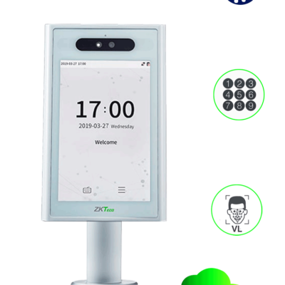 ZKTECO ELITEPASS – Terminal de Reconocimiento Facial / Control de Acceso y Asistencia / para Exterior/ IP68 / IK04 / Compatible  con Biosecurity / Incluye Soporte para Torniquete / Conexión TCP/IP / #SinContacto