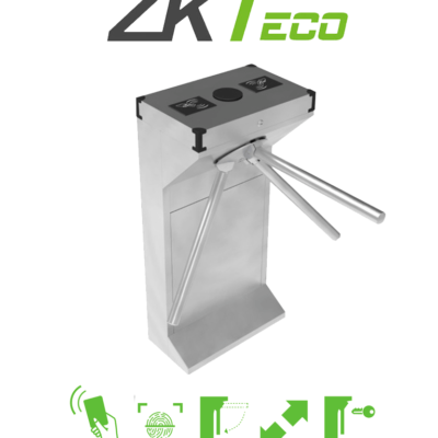 ZKTECO TS1000D – Torniquete Bidireccional / Acero SUS304  / 110V / 25 a 30 x Min / Carril 50 cm / Exterior Protegido / 1 millón de Ciclos / No cuenta con Lectores y Panel / Compatible con Equipos de Rostro, Palma, Huella, Tarjeta y Código QR