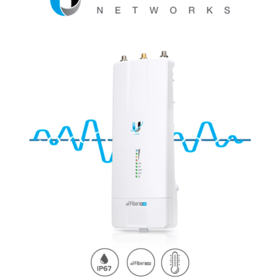 UBIQUITI AIRFIBER AF-5XHD – Radio Conectorizado AirFiber X / Clase Carrier / 4.8GHz a 6.2GHz / Exterior / Hasta 1 Gbps / 26 dBm / Tecnología LTU / IP67