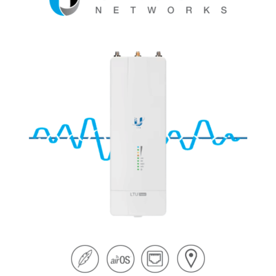 UBIQUITI LTU-ROCKET – Radio Estación Base PtMP LTURocket 5GHz Ideal Para CCTV / Exterior / 29 dBm / Rendimiento hasta 600 Mbps / Sincronización GPS /  Filtrado RF Propietario #CCTV