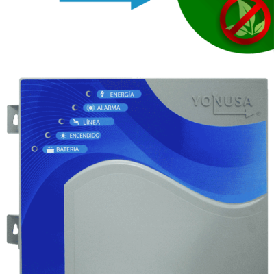 YONUSA EY10000127AF – Energizador alta frecuencia o anti plantas para cerco eléctrico, Incluye Interface con 2 zonas cableadas, salida de 10,000 V y hasta 10,000 metros lineales o 2,000 metros en 5 líneas,  Soporta módulo WiFi