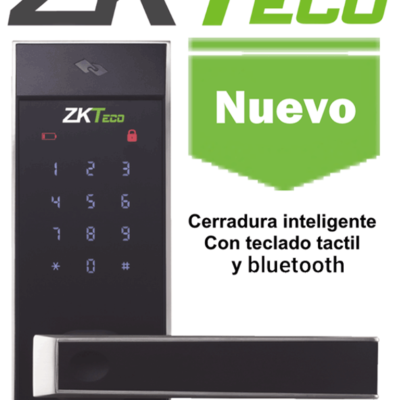 ZKTECO AL10DB – Cerradura inteligente con teclado táctil / 100 tarjetas  MF 13.56  Mhz/ 100 contraseñas  / Izquierda y derecha/ APP Smartkey Genera contraseñas temporales para tus departamentos