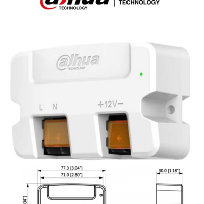 DAHUA PFM320D-015 – Fuente de Poder de 12vcc 1.5 Amp/ Tipo Convertidor de 110 Vca a 12 Vcc 1.5A/ Led Indicador/ Facil Instalación/ Certificaciones CE, FCC/