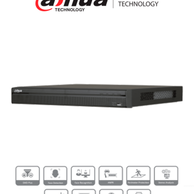 DAHUA DHI-NVR5216-8P-4KS2 – NVR de 16 Canales 4k/ H.265+/ Rendimiento de 320 Mbps/ 8 Puertos PoE/ 2 Bahías de Discos Duros/ Salida HDMI/ POS/ Dewarping/ Soporta Camaras con IA/ #LoNuevo